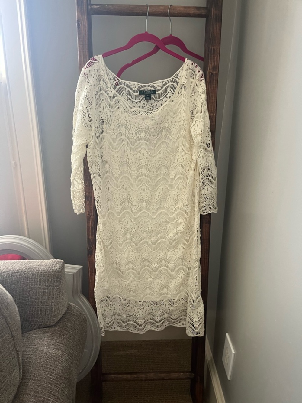 Brand new with tags Ralph Lauren crocheted slip dress - size XL